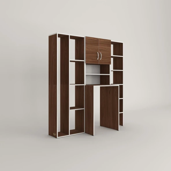 Kenzlife çamaşır makinesi dolabı hayzummega cvz 180*156*55 banyo kiler çift kapaklı arkalıklı - Resim 3