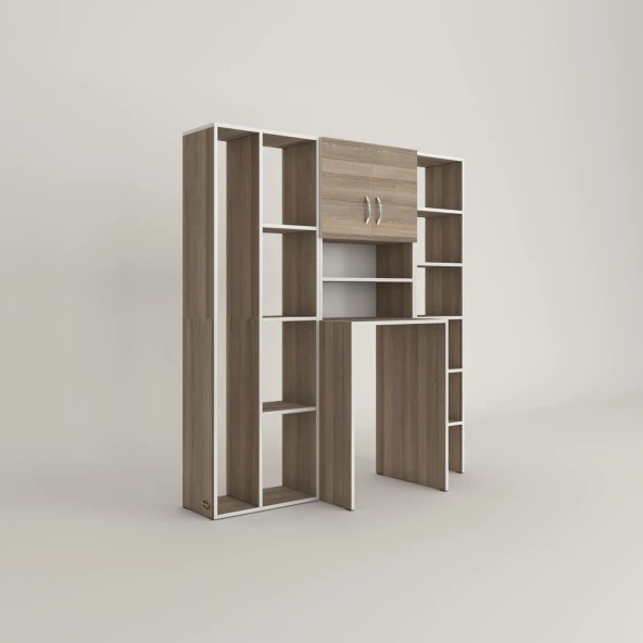 Kenzlife çamaşır makinesi dolabı hayzummega crd 180*156*55 banyo kiler çift kapaklı arkalıklı - Resim 3