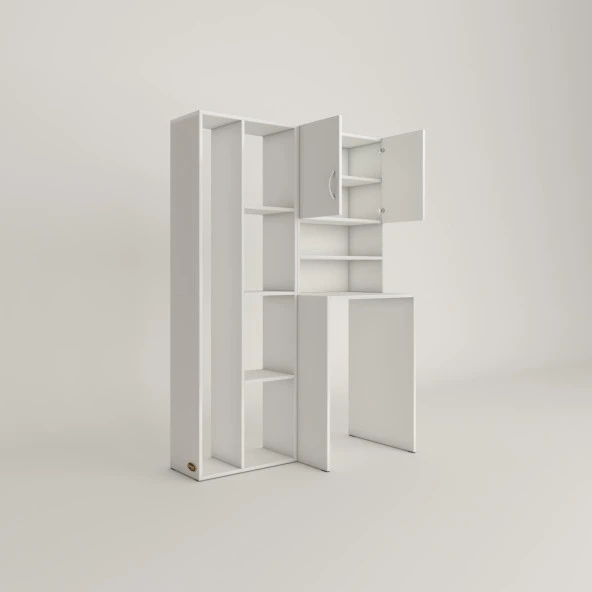 Kenzlife çamaşır makinesi dolabı hayzumsüpürge byz 180*126*55 banyo kiler çift kapaklı arkalıklı - Resim 3