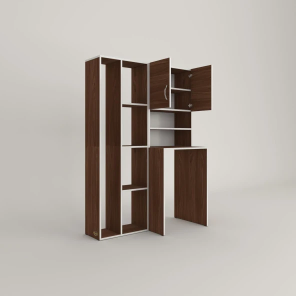 Kenzlife çamaşır makinesi dolabı hayzumsüpürge cvz 180*126*55 banyo kiler çift kapaklı arkalıklı - Resim 3