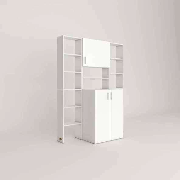 Kenzlife çamaşır makinesi dolabı kasparovmaksdublemdf byz 180*126*55-20 % 100 mdf full mdf banyo kapaklı arkalıksız - 3