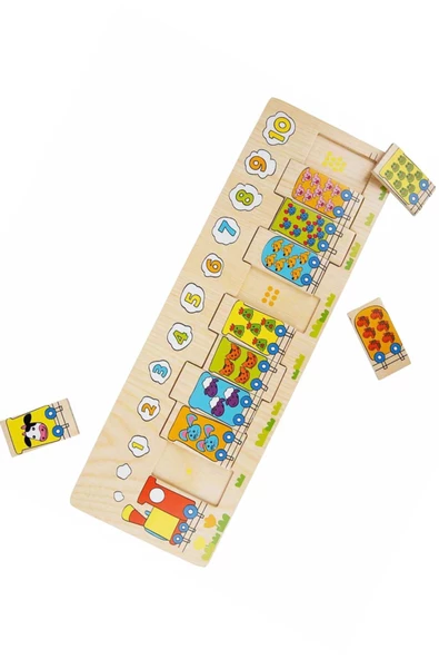 Sayıları Öğrenmenin Eğlenceli Yolu: Sayı Treni Ahşap Puzzle! - 3