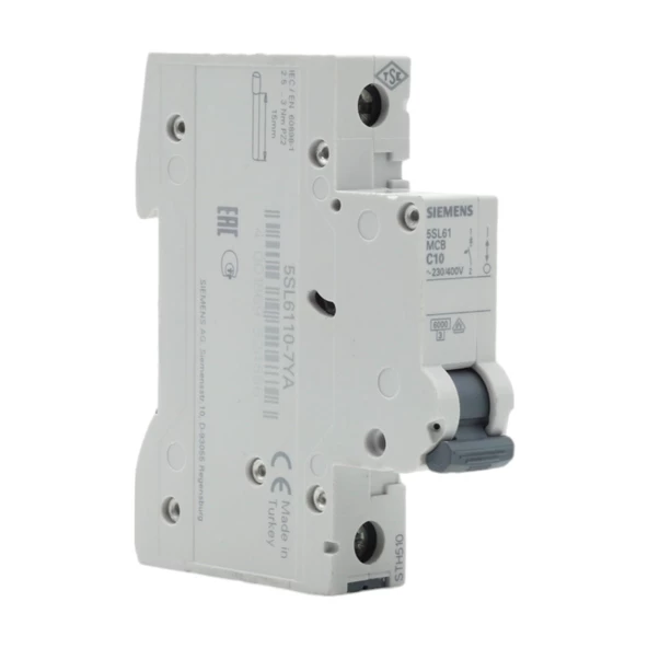 SİEMENS 5SL6110-7YA OTOMATİK SİGORTA 10A C TİPİ - 2