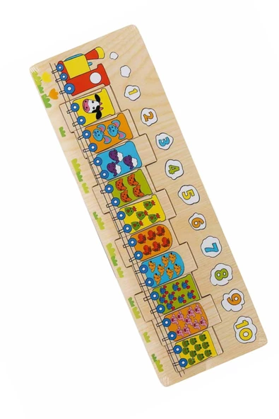 Sayıları Öğrenmenin Eğlenceli Yolu: Sayı Treni Ahşap Puzzle! - 4