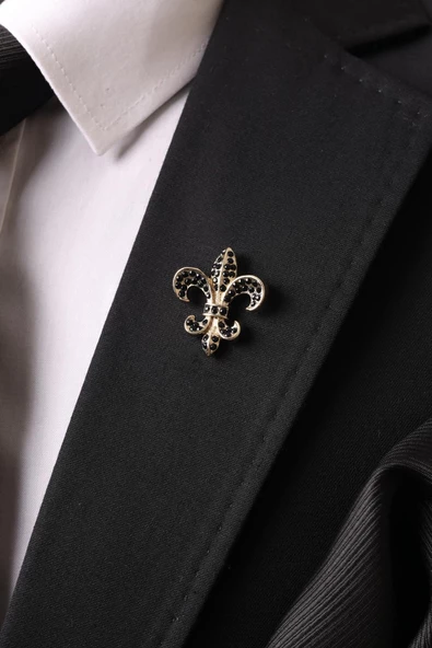 Esgue Taşlı Zambak Broş - 4