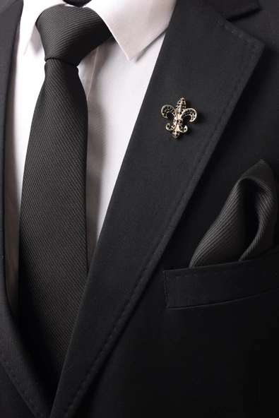 Esgue Taşlı Zambak Broş - 3