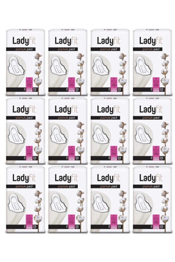 Lady Fit Ladyfit Pamuk Ped Uzun 12 Li Set (12 Paketx20)