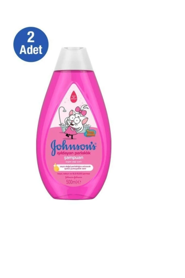 Johnson's Kral Şakir Işıldayan Parlaklık Bebek Şampuanı 500 ml X 2 Adet