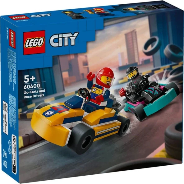 LEGO City Go-Kartlar ve Yarış Sürücüleri 60400 - 99 Parça