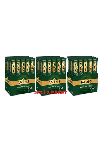 Jacobs Monarch Gold Stick 25 'li 2gr 3 Kutu (25x3) 75 Adet - 2