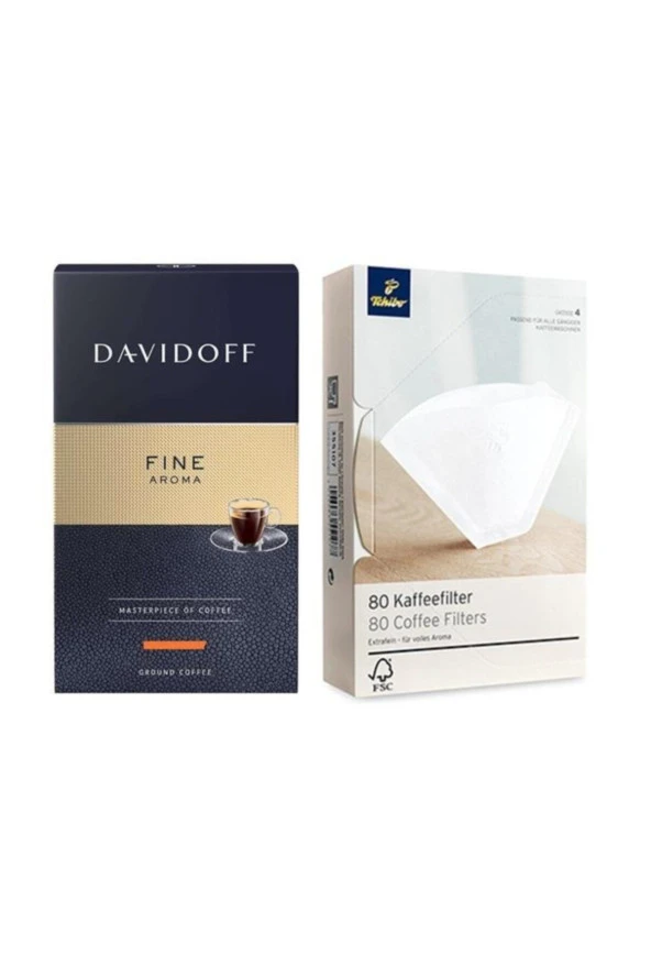 Fine Aroma Öğütülmüş Filtre Kahve 250g - 80 Adet Filtre Kahve Kağıdı