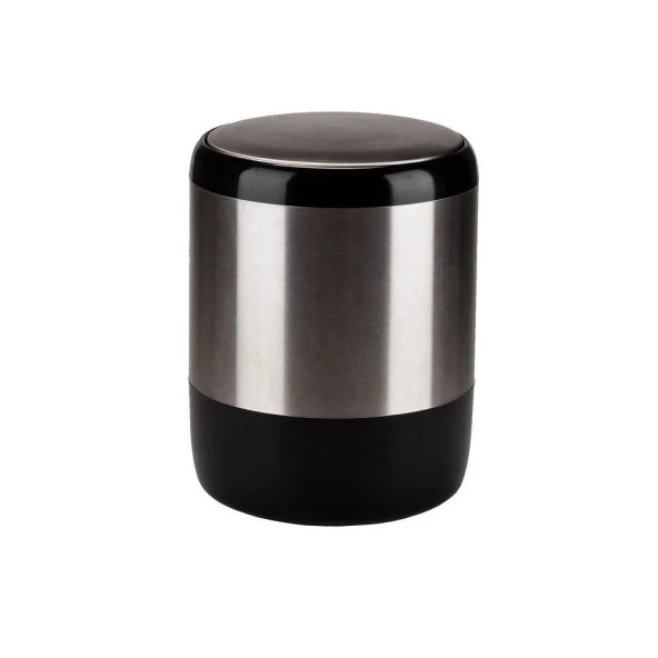 Primanova Lima Plastik Kapaklı ve Krom Dekorlu Çöp Kovası ürün görseli