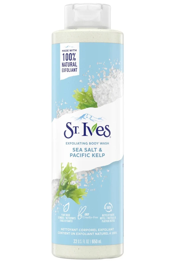ST.Ives Deniz Tuzu ve Pasifik Yosunu Özlü Yatıştırıcı Vücut Şampuanı 650ML