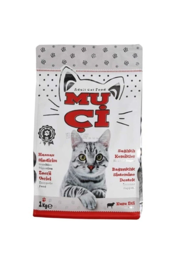 Kuzu Etli Kuru Kedi Maması 1 kg