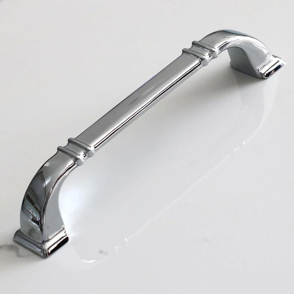 Roma 160 mm Krom Renk Kulp Metal Mobilya Mutfak Çekmece Dolap Kapak Kulpları Kulbu Dolabı Kulpu - Resim 7