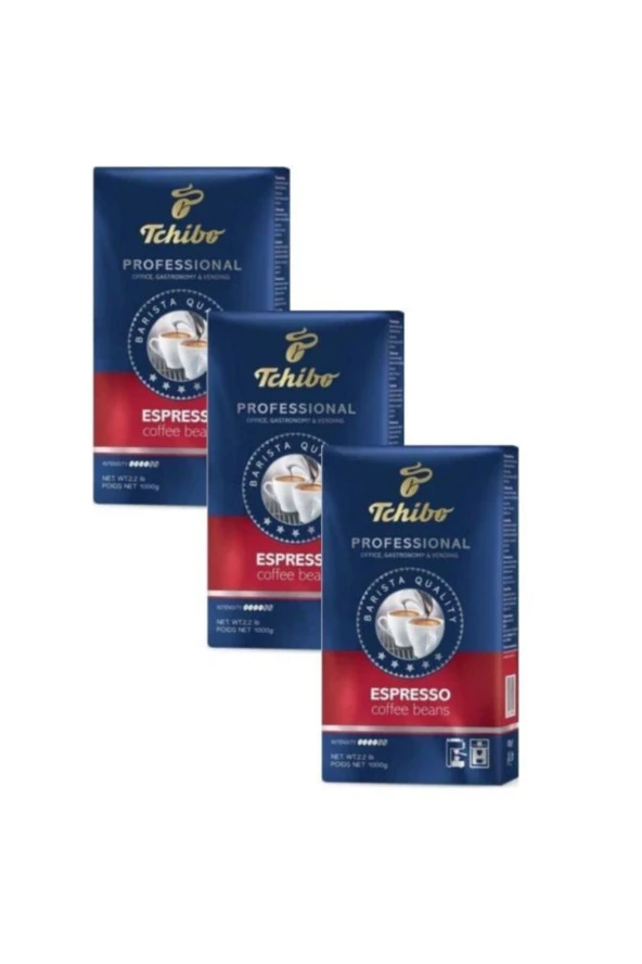 TCHİBO Profesional Espresso Çekirdek Kahve 1Kg X3