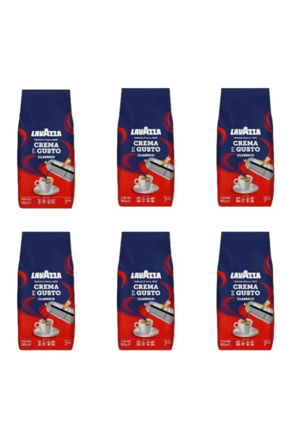LAVAZZA Espresso Crema E Gusto Classico 1 Kg X 6 (6Kg) ürün görseli 1