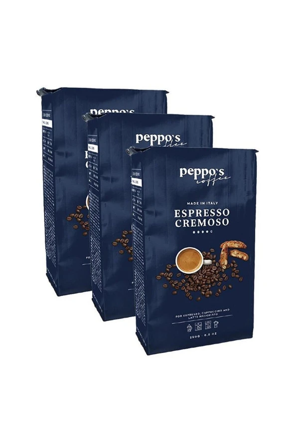 PEPPOS Espresso Cremoso Filtre Kahve 250 Gr