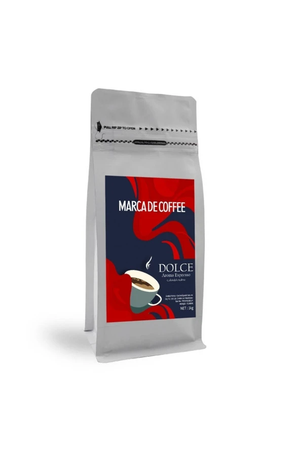 MARCA DE COFFEE Dolce Espresso Çekirdek Kahve 1 Kg