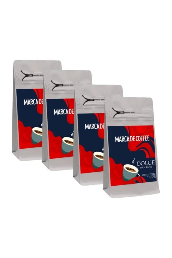 MARCA DE COFFEE Dolce Filtre Kahve 250 Gr X 4 Adet ( 1000 Gr)