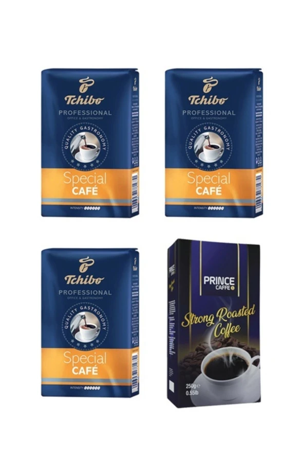 PRİNCE Strong Roasted Filtre Kahve 1 X 250 G + Tchibo Profesionel Special Filtre Kahve