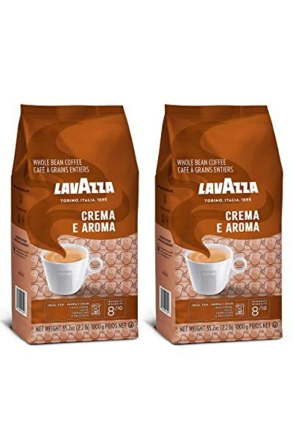 LAVAZZA Espresso Cremae Aroma Çekirdek Kahve 2 Adet X 1000 Gr