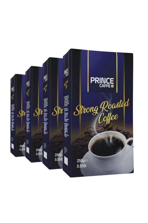 PRİNCE Caffe Strong Roasted Filtre Kahve 4 X 250 Gr (1 Kg)