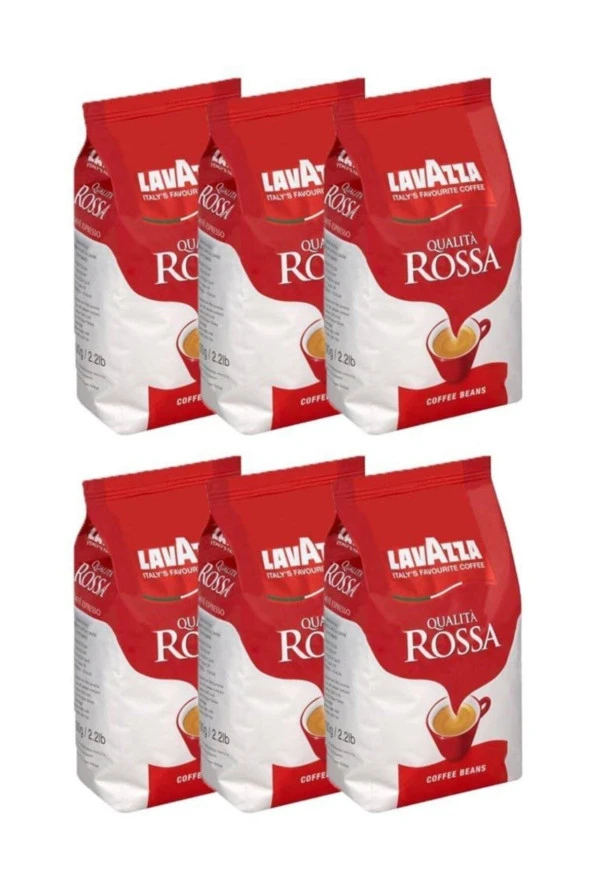 LAVAZZA Qualita Rossa Çekirdek Kahve 6 Adet 6 Kg