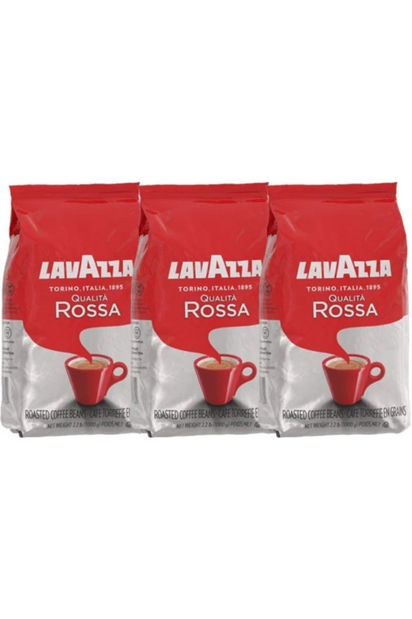 LAVAZZA Qualita Rossa Çekirdek Kahve 3 X 1 Kg