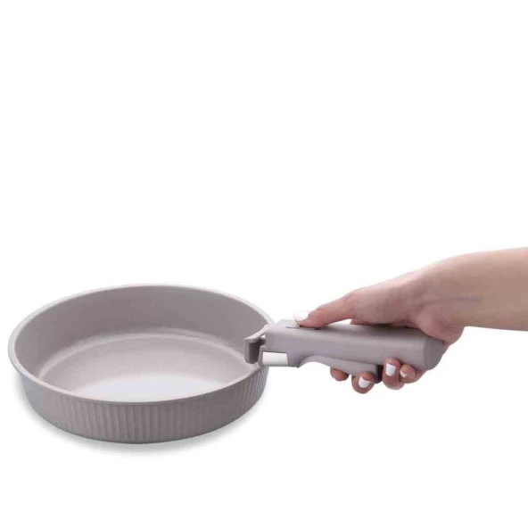 Korkmaz Pratika Çıkarılabilir Saplı 8 Parça Tencere Seti A2800 - 2