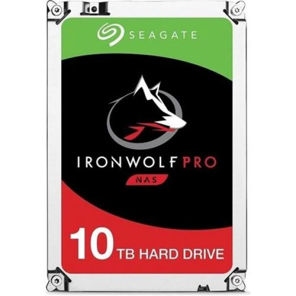 10 TB SEAGATE 3.5 IRONWOLF PRO SATA3 7200RPM 256MB ST10000NT001 (RESMI DIST GARANTILI)