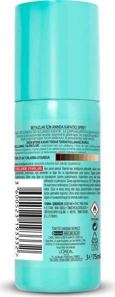 L'Oréal Paris Magic Retouch Beyaz Dipleri Kapatıcı Sprey - Siyah - Resim 5