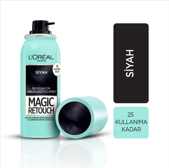 L'Oréal Paris Magic Retouch Beyaz Dipleri Kapatıcı Sprey - Siyah ürün görseli