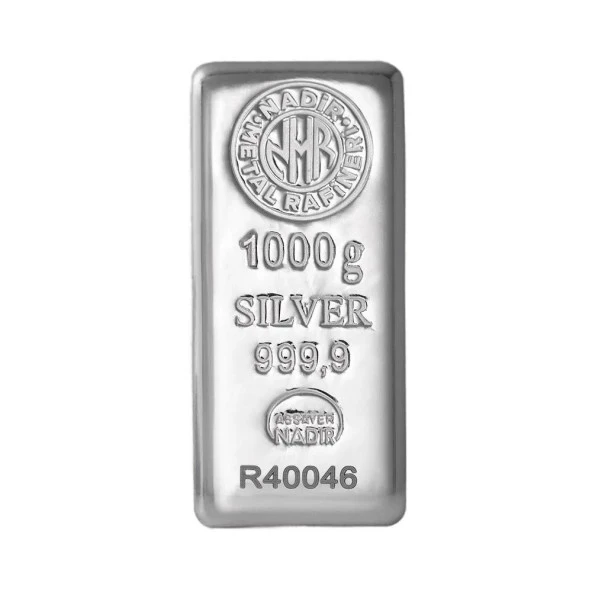 NadirGold 1000 Gr Gümüş Külçe