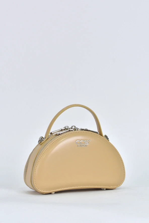 Elatae Kadın Omuz Askılı Günlük Çapraz El Çantası Vizon 17564 - Resim 2