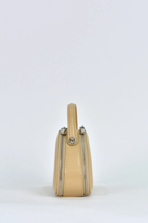 Elatae Kadın Omuz Askılı Günlük Çapraz El Çantası Vizon 17564 - Resim 4