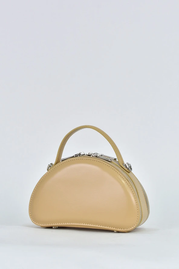 Elatae Kadın Omuz Askılı Günlük Çapraz El Çantası Vizon 17564 - Resim 5