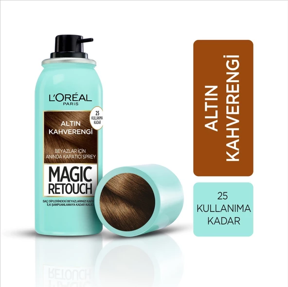 L'Oréal Paris Magic Retouch Beyaz Dipleri Kapatıcı Sprey - Altın Kahverengi