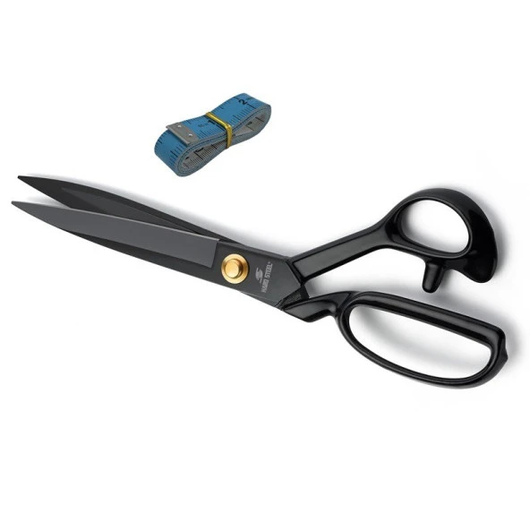 Siyah Saplı Paslanmaz Çelik Somunlu 8inç Makas / HS-8 (8") ürün görseli 1