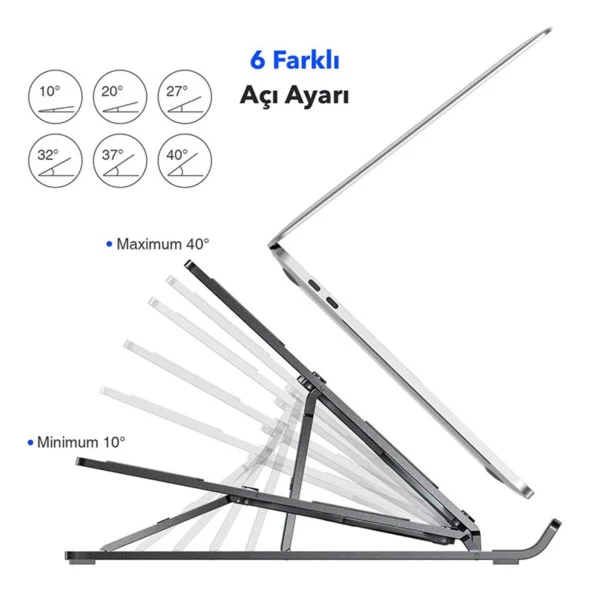 Frisby FNC-5110ST (10-15.6") Taşınabilir Katlanır Alüminyum Stand - 4