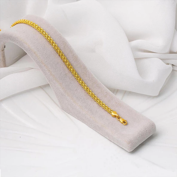 Halat Örgülü Altın Takı Seti - Resim 6