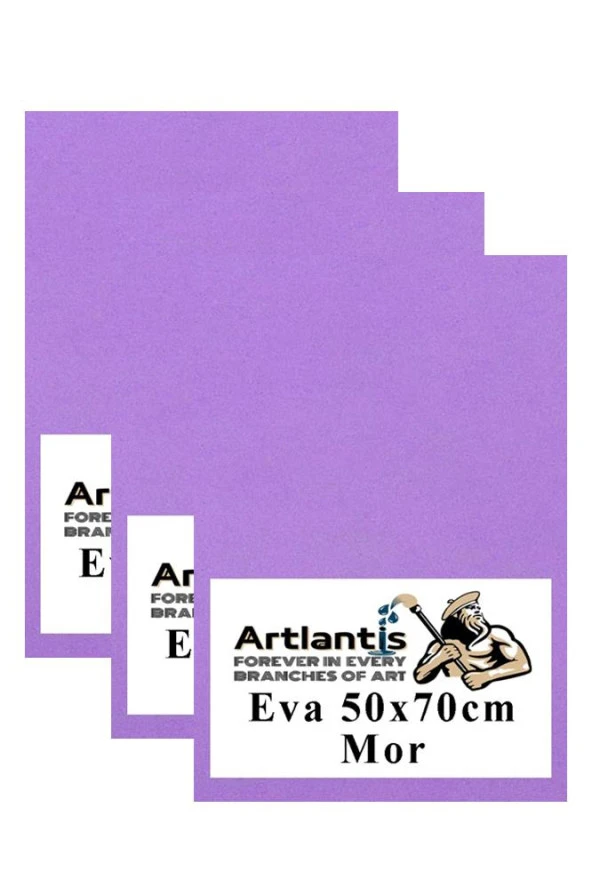 Mor Eva 50x70 cm 3 Adet Eva Süngeri Okul Kreş Anasınıfı Elişi Etkinlikleri