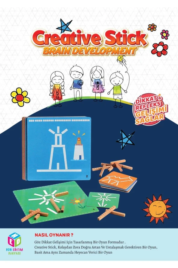 CREATIVE STICK - BRAIN DEVELOPMENT (ZEKA GELİŞTİRCİ ÇUBUKLAR) - 2