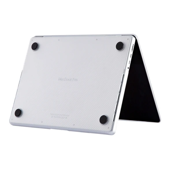 MacBook Kılıf 16.2 inç M4-M3-M2-M1 Sert Kapak TPU Karbon Fiber Kaplama - Resim 7