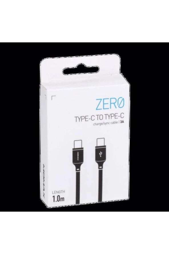 Zero Usb-c To Usb-c Siyah Kablo 1m - 3