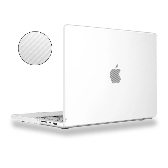 Macbook Air M1 Kılıf 13 inç Karbon Fiber (TouchID'li M1 Air) A2337 A2179 A1932 ile Uyumlu - 6