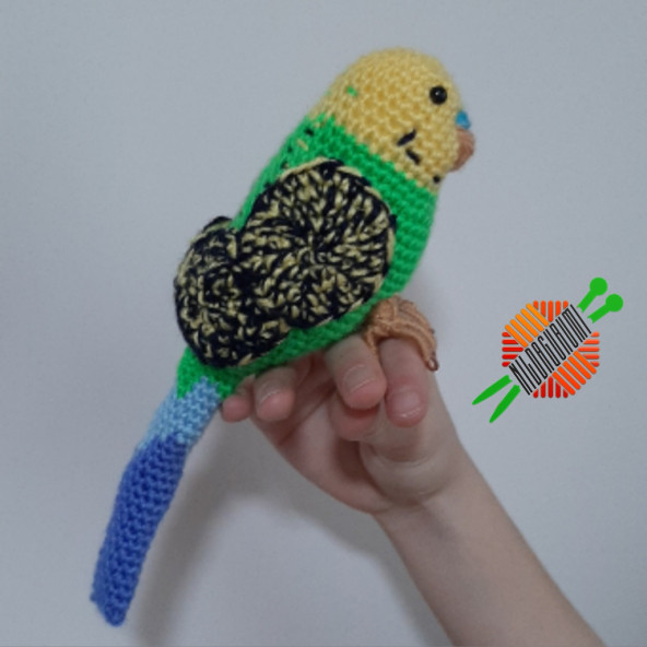 Amigurumi Örgü Oyuncak Muhabbet Kuşu - 3