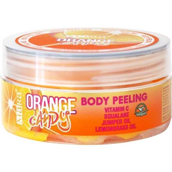Mara Orange Candy Değerli Yağlar İçeren Portakal Şekeri Vücut Peeling 125 gr