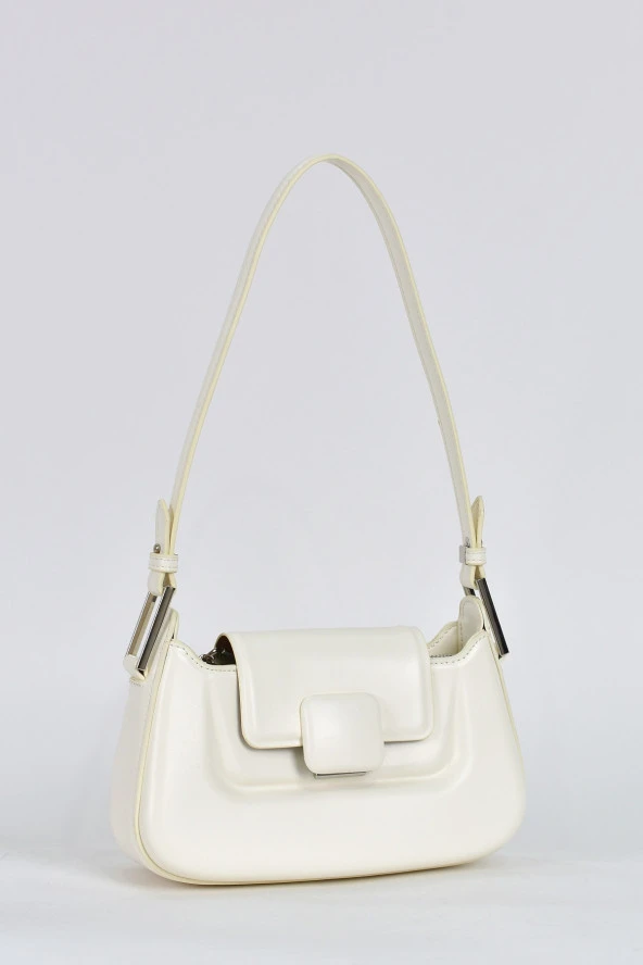 Elatae Kadın Omuz Askılı Günlük Çapraz El Çantası Beyaz 17559 - Resim 2
