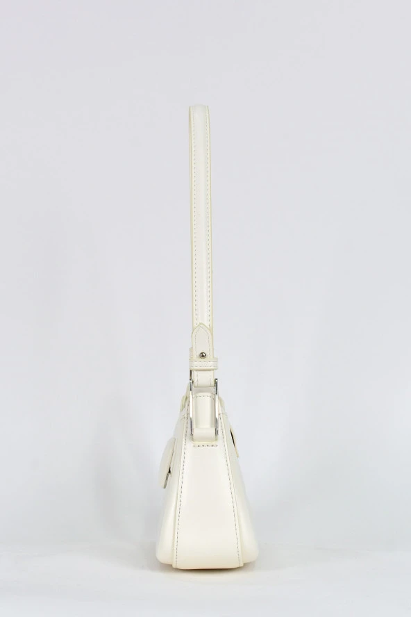 Elatae Kadın Omuz Askılı Günlük Çapraz El Çantası Beyaz 17559 - Resim 4